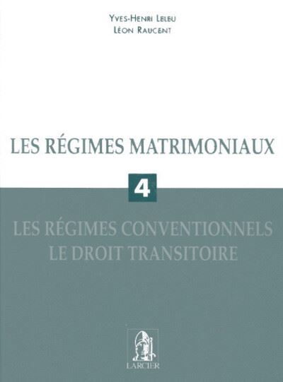 Les regimes matrimoniaux 4