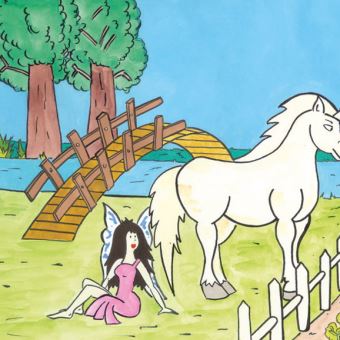 Le cheval de Louise et Dame licorne