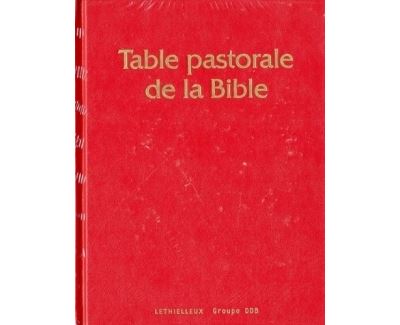 Table pastorale de la bible