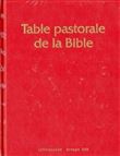 Table Pastorale de la Bible