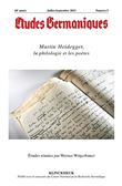 Études germaniques - N°3/2013