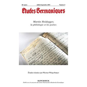 Études germaniques - N°3/2013