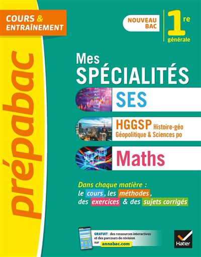 Mes specialites ses histoire-geo geopolitique maths 1e
