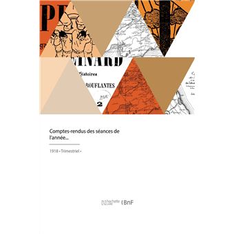 Comptes-rendus des séances de l'année