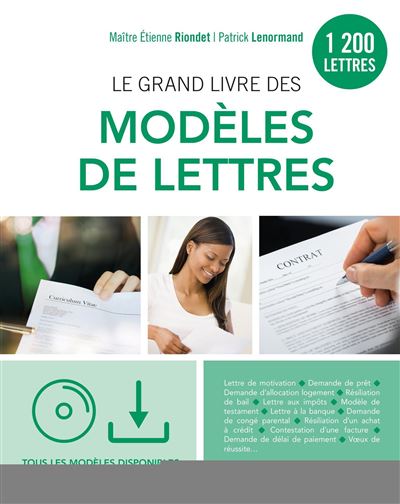 Le grand livre des modèles de lettres