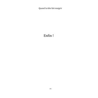 Quand la Tête fait Maigrir