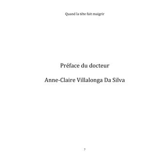 Quand la Tête fait Maigrir