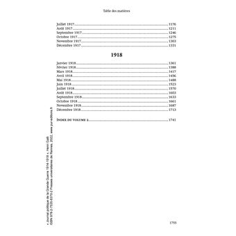 Journal politique de la grande guerre 1914-1918 (coffret)