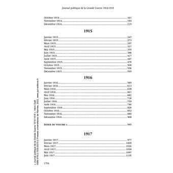 Journal politique de la grande guerre 1914-1918 (coffret)