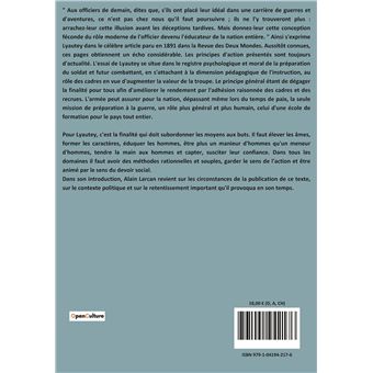 Le rôle social de l'Officier