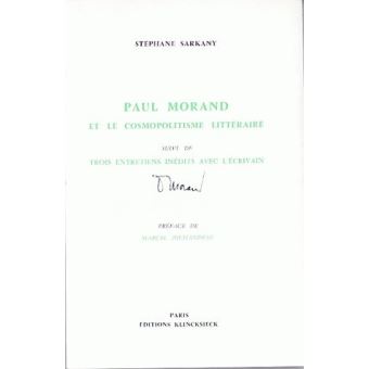 Paul Morand et le cosmopolitisme littéraire - 1
