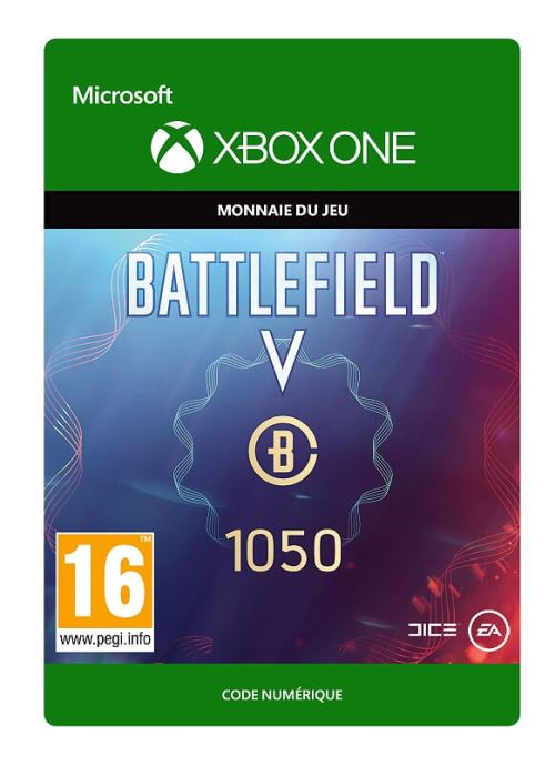 Code de telechargement Battlefield V Monnaie de Battlefield 1050 Xbox One