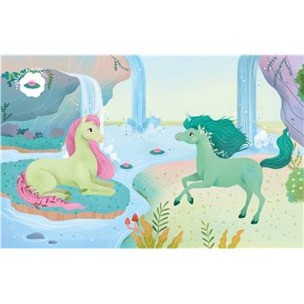 Livres scintillants Licornes - Habille-moi de stickers et de paillettes !