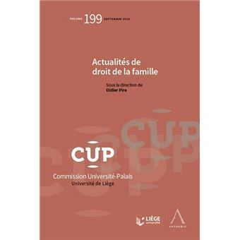 Actualités de droit de la famille