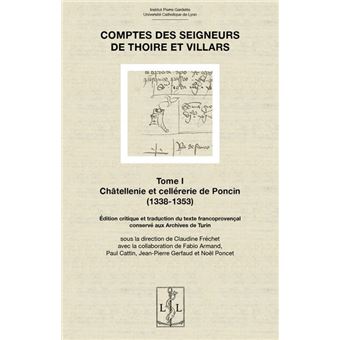 Comptes des Seigneurs de Thoire et Villars