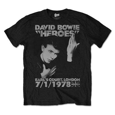Heroes Earl's Court Men Black Large David Bowie