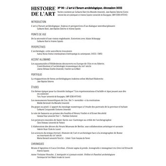 Histoire de l'art n° 90 : L'art à l'heure archéologique - Dec 2022