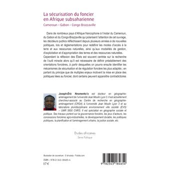 La sécurisation du foncier en Afrique subsaharienne