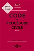 Code de procédure civile 2023 114ed - Annoté