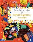 Cartes à gratter automne - pochette avec accessoires