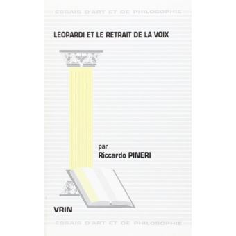 Leopardi et le retrait de la voix