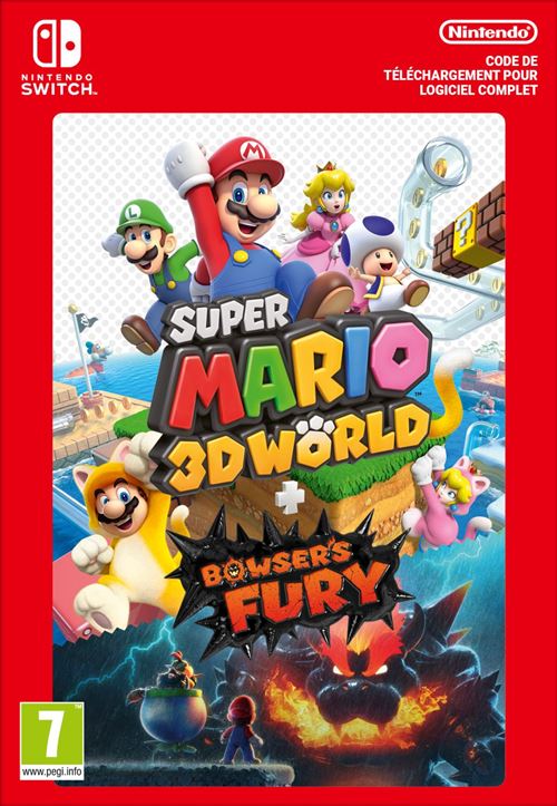 Code de téléchargement Super Mario 3D World + Bowser s Fury Nintendo Switch