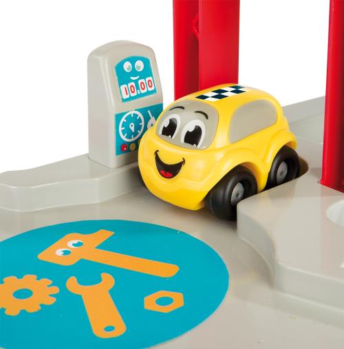 Smoby voiture de course jouet 3 en 1 rouge et jaune - La Poste