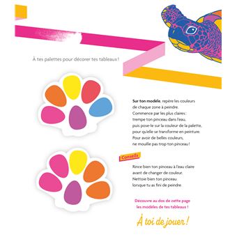 Les ateliers d'Antoine Guilloppé - Tableaux à peindre animaux de la mer - pochette avec accessoires