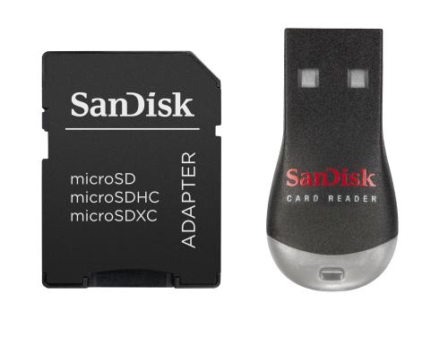 SanDisk MobileMate Micro Drive met adapter