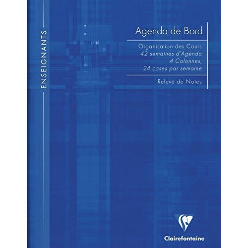 Agenda de bord de 144 pages Clairefontaine Modèle aléatoire