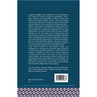 Cultures populaires II