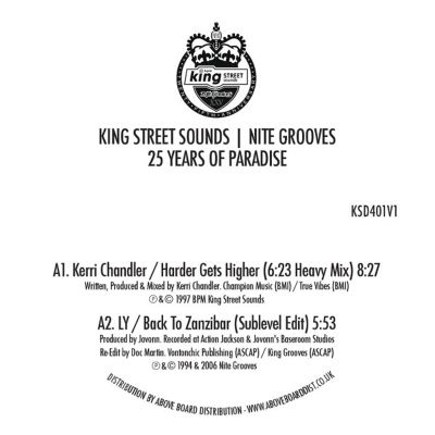 King Street Sounds Nite Groove 25 Years Of Paradise