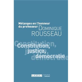 Mélanges en l'honneur du Professeur Dominique Rousseau