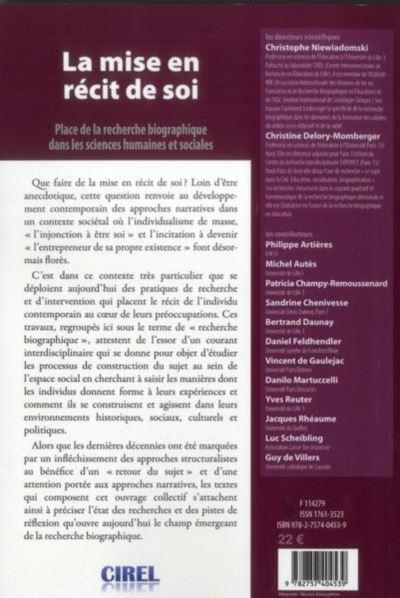 La mise en récit de soi