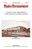 Études germaniques - N°3/2014