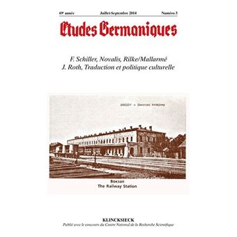 Études germaniques - N°3/2014