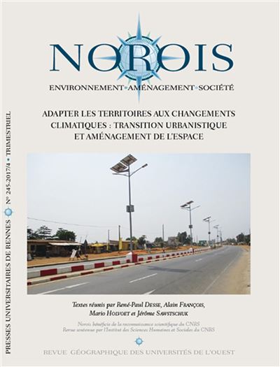 Norois,245:adapter les territoires aux changements climatiqu