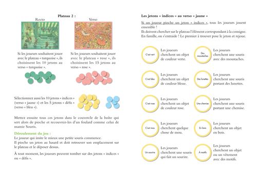 La Famille Souris – Cherche Et Trouve – Jeu D'observation – 2 Niveaux – Dès 2 Ans – 2 à 4 Joueurs