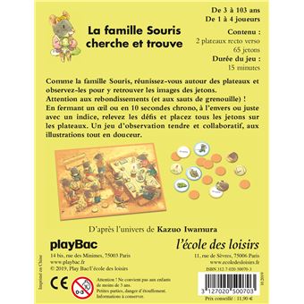 La famille souris cherche et trouve (le jeu)