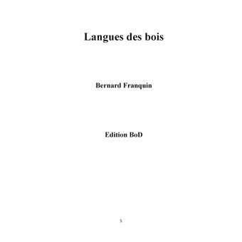 Langues des bois