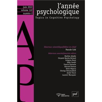 Annee psychologique 122-2