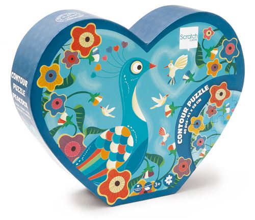 Scratch Europe Scratch Puzzle 40Pcs Contour Paôn