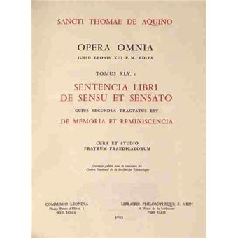 Sententia libri de sensu