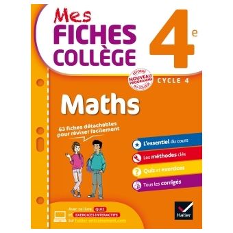 Mes fiches collège Maths 4e