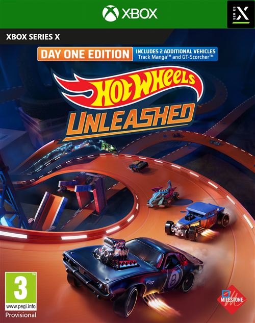 Pochette avant du jeu Hot Wheels Unleashed Day One Edition Xbox Series X
