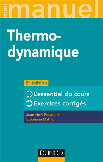 Mini manuel de Thermodynamique