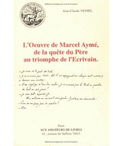L' Œuvre de Marcel Aymé
