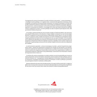 Réviser son bac avec le Monde 2022, Sciences économiques et sociales Spécialité