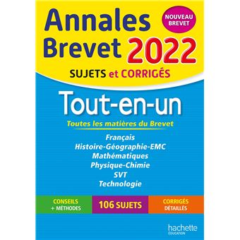 Annales BREVET 2022 Tout-en-un