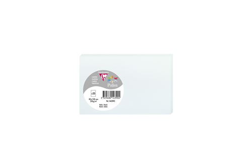 Pack de 25 cartes Pollen 82 x 128 mm Bleu ciel